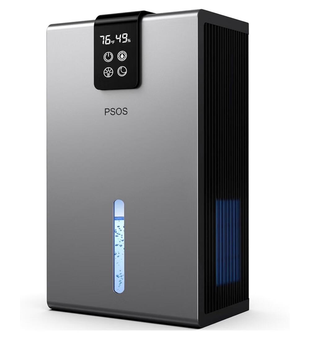 PSOS Dehumidifier for Home, 98 OZ Water Tank, (1000 sq.ft) Quiet